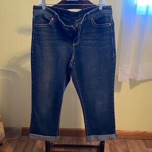 Nine West Dark Blue Crop Jeans